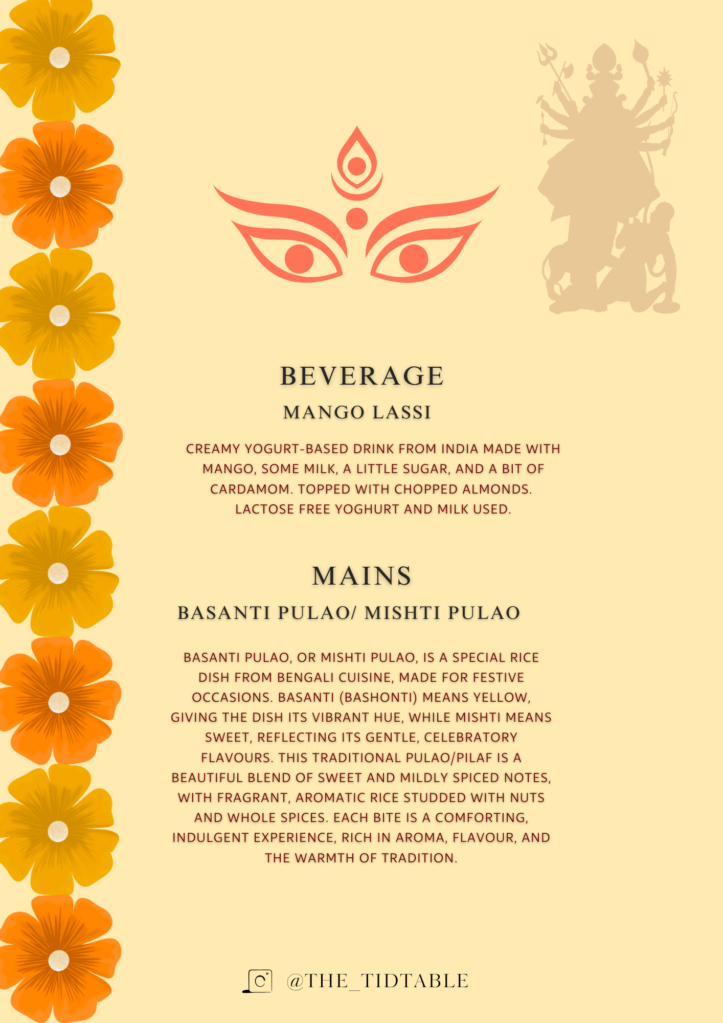 The Tidtable - Swedish and Indian fusion dinner, next 31st of October