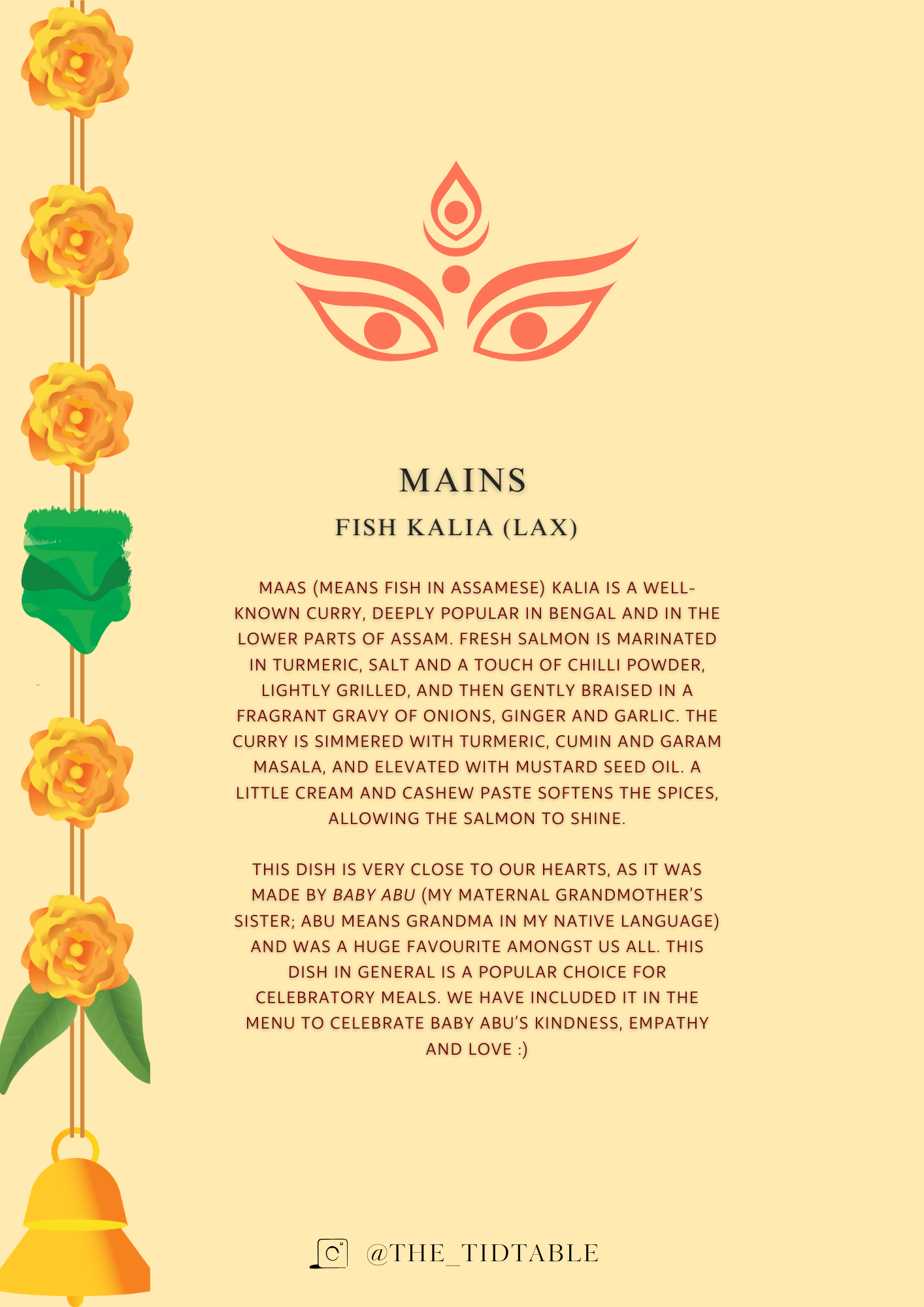 The Tidtable - Swedish and Indian fusion dinner, next 31st of October