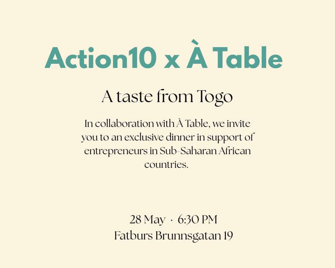 A taste from Togo by À Table and Action10