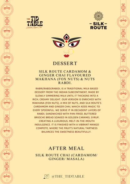 The Tidtable - Swedish and Indian fusion dinner, next 31st of October