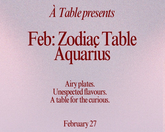 Zodiac Table Aquarius by À Table