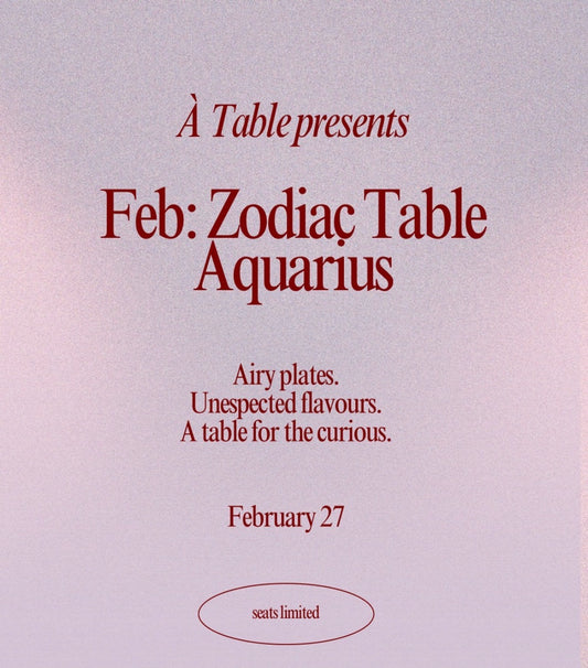 Zodiac Table Aquarius by À Table