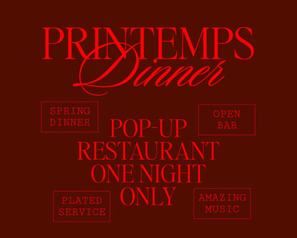 French Printemps Dinner by Racine (Fuck my fork) - 25th of April